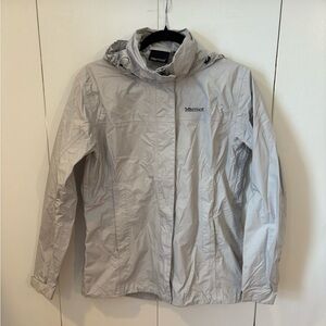 Marmot Light Grey Rain Coat